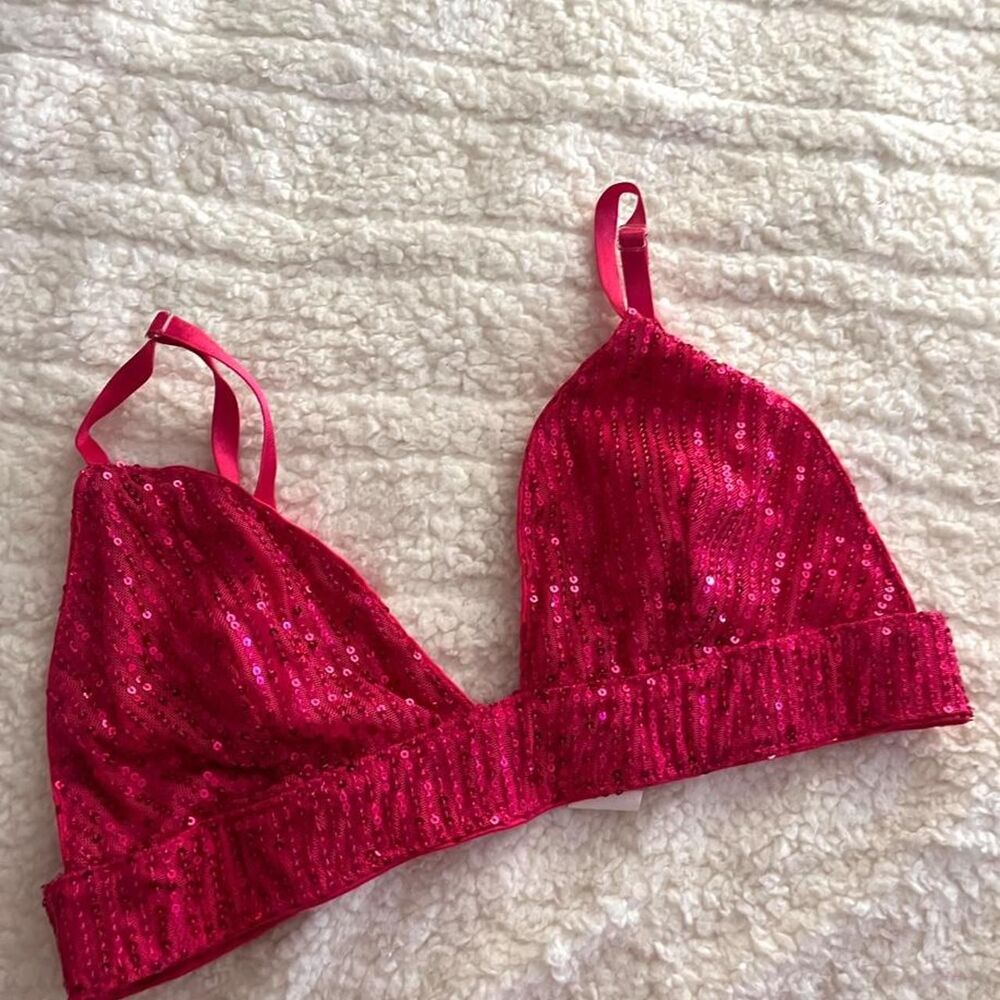 Shein Women's Red and Pink Bra - Picture 1 of 5